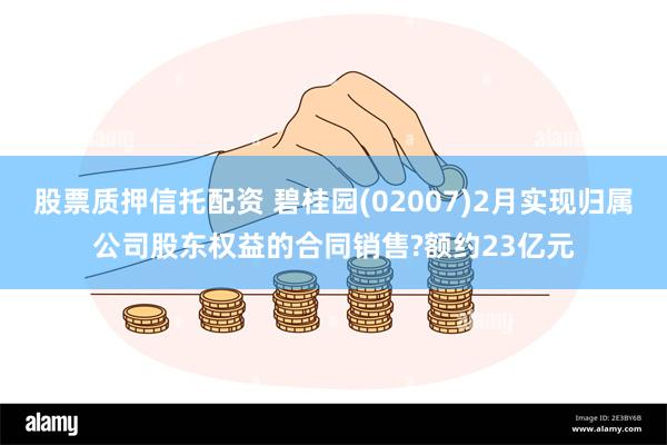 股票质押信托配资 碧桂园(02007)2月实现归属公司股东权益的合同销售?额约23亿元