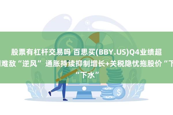 股票有杠杆交易吗 百思买(BBY.US)Q4业绩超预期难敌“逆风” 通胀持续抑制增长+关税隐忧拖股价“下水”