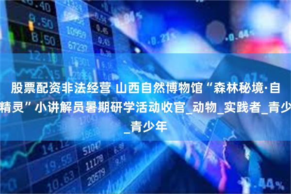 股票配资非法经营 山西自然博物馆“森林秘境·自然精灵”小讲解员暑期研学活动收官_动物_实践者_青少年
